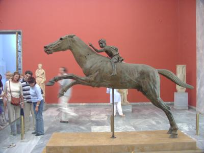 Horse with the Little Jockey - ?340 BC (Found in the sea)