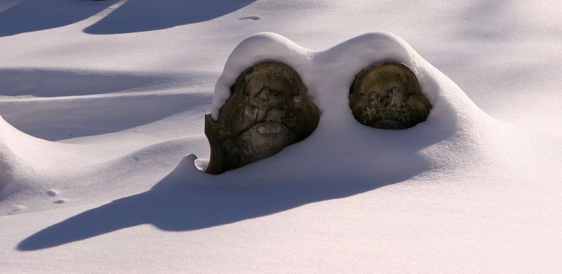 2005-01-31~ Snowy Gravestones