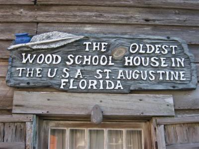 14 George Street
St. Augustine, FL 32084

An authentic building in its original state. Inside you'll see the old classroom with life sized figures of the professor and pupils, rare school books, slates, slate pencils and old maps. Compare your school days with those of the old days! 

