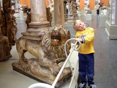 Luke and a lion