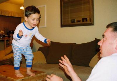 Ty Jumping to Daddy