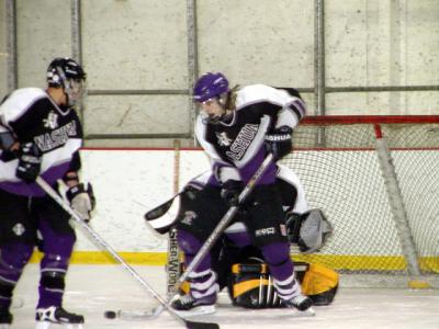 James clearing crease.JPG