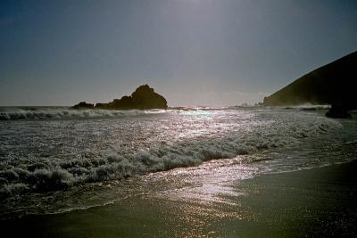 pfeiffer beach shooting into sun