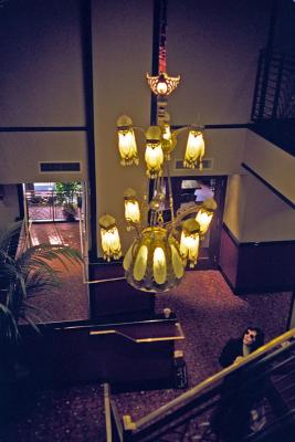 SF hotel chandelier