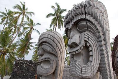 Ki'i close up at Pu'uhonua O Honaunau