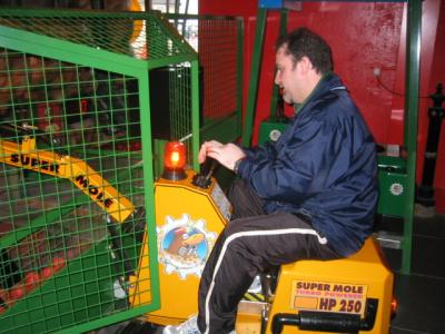 Dad, the back hoe operator