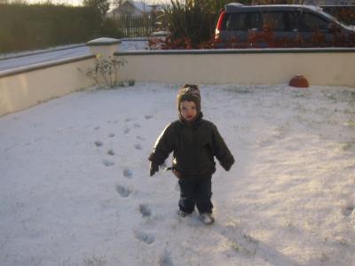 Snow leaving Dublin