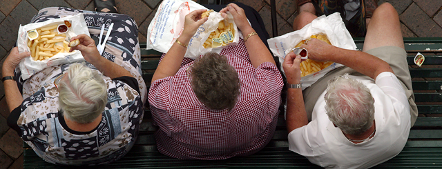 Fish and chips for three please