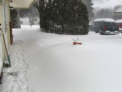 No clear path to the driveway