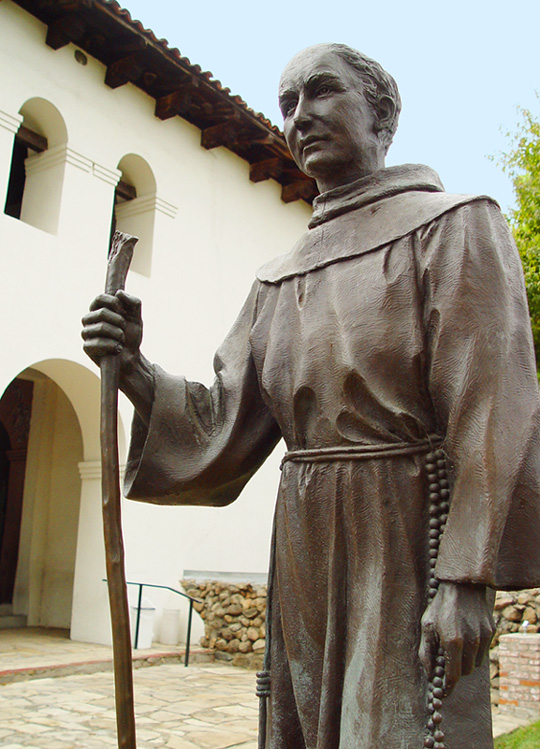 <B>Fray Junipero Serra </b><br><font size=2>by Nee</font>