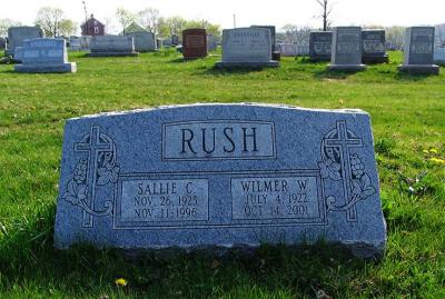 The Rush gravestone
