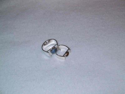 denim lapis & amber horseshoe rings oct 2002.JPG