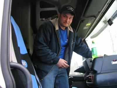 Mike in the tractor