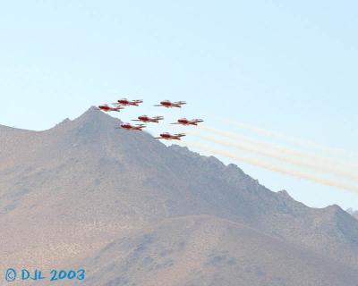 Five ship fly-by