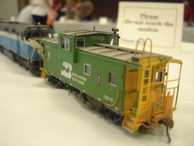 custom painted BN Wide Vision Caboose from Tim Dickinson's collection
