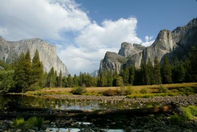 Yosemite Valley, Half Dome and the Merced River