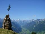 1. August-Feuer mit Blick ins Glarner Hinterland mit Tdi