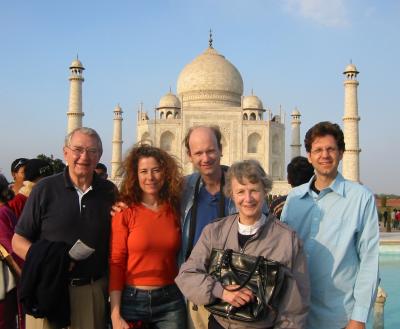 The gang at the Taj