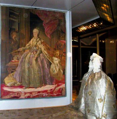A dress in the Armoury, the Kremlin, Moscow.