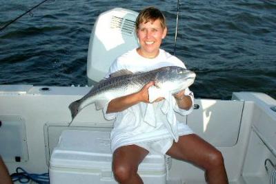 Ginger caught a Redfish--02