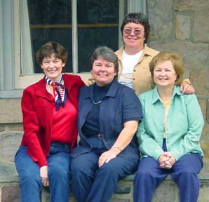 Marina, Joyce, Yvonne, LeeAnn in Lambertsville, Pa.
