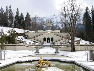 Ludwig II residence in the Alps