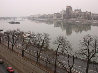 Parliament on a Typical January day, Budapest