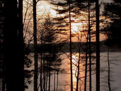 January Sunset, Nobleboro, Maine