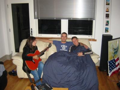All that strumming has made me tired.
