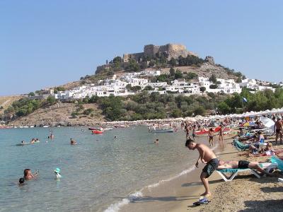 Lindos beach