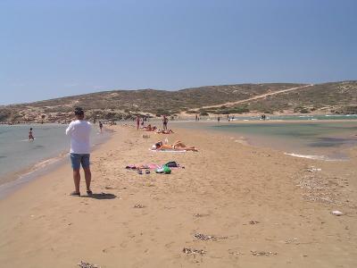 Cape Prassonissi, sea on both sides