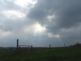 sky with fence