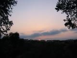 An early sunset across the canyon