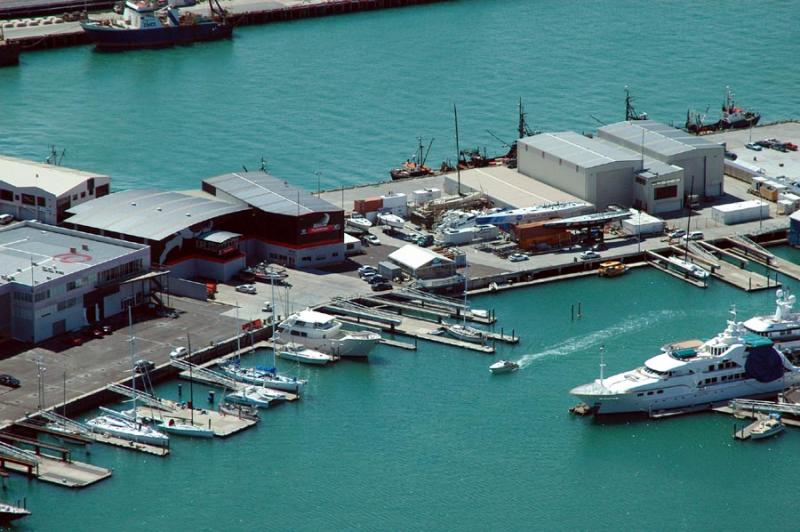 America's Cup temp boat sheds