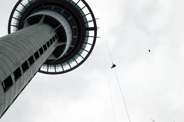 Here's a guy jumping off the Sky Tower...he lived
