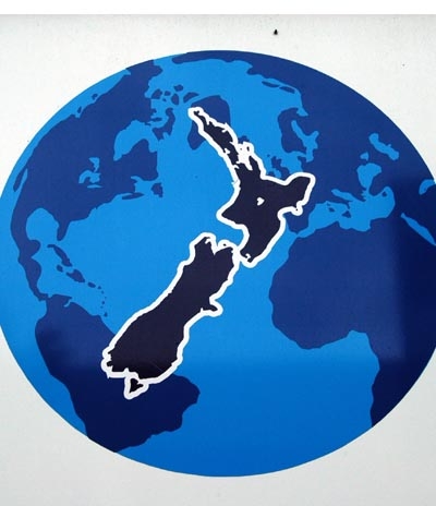 Auckland lies on New Zealand's north island