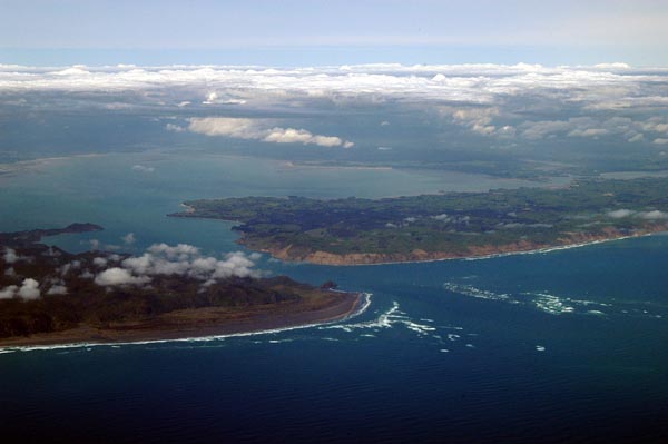 Mouth of Manukau Harbour, east of Auckland