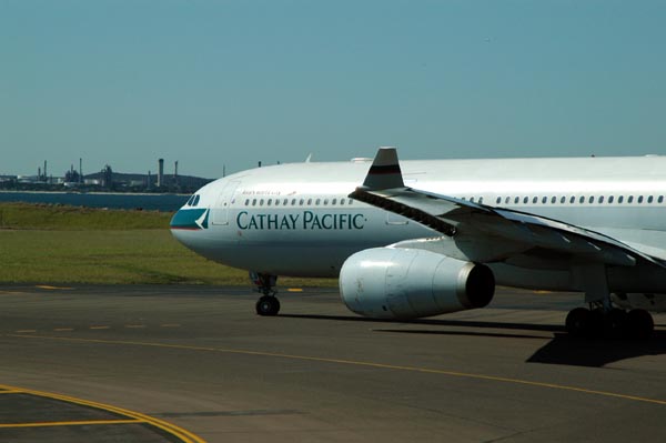 Cathay Pacific A330 in Sydney