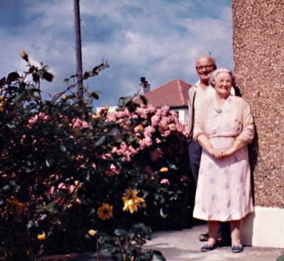 Tom and Annie Harker at home. 1961