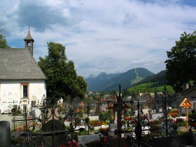 view from the churchyard