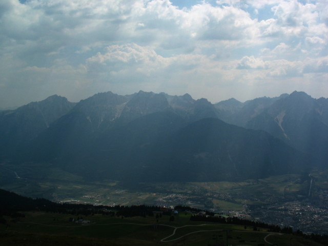 view of Lienz and the Dolomiten