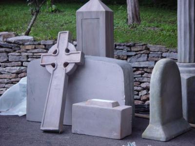 foam gravestones