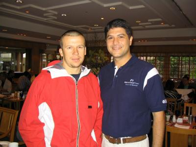 A chance meeting with Olivier Panis at the breakfast buffet