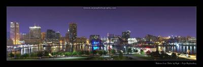 Baltimore Inner Harbor by Night *