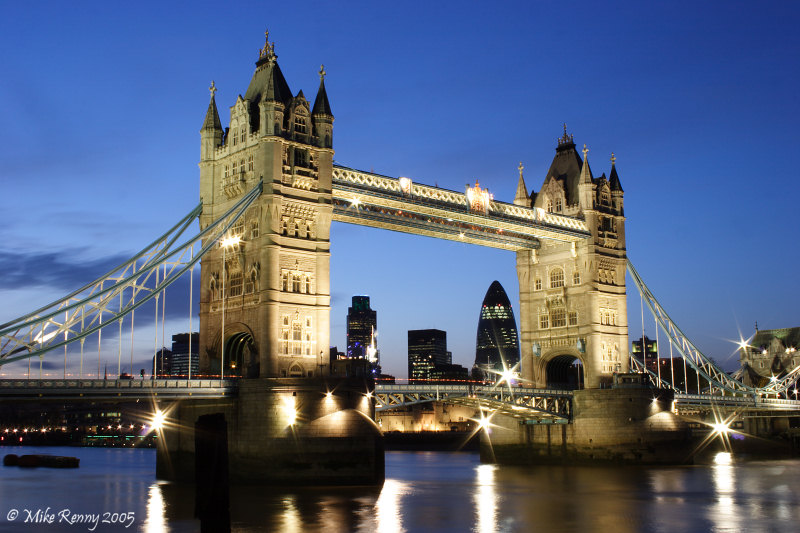 Tower Bridge at dusk*