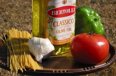 Pasta in Red and Green