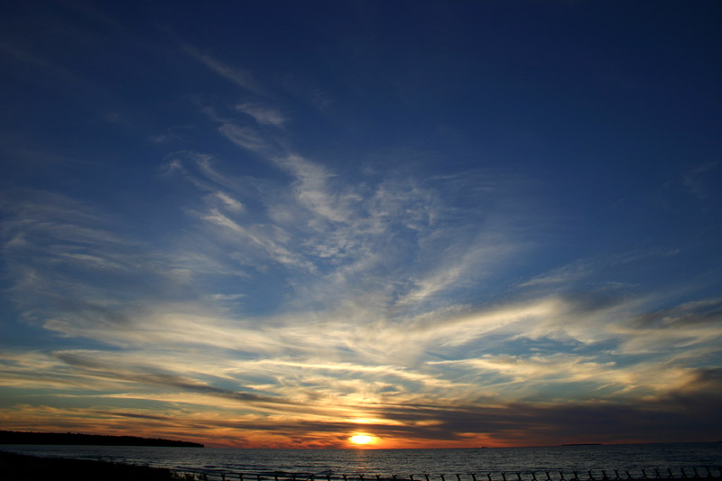 Sunset on the Straits