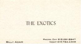Exotics Business Card