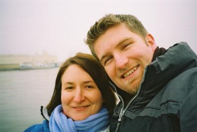 One of those 'no ones around, so we have to do it ourselves' shots in Southampton, where the Titanic set sail from.