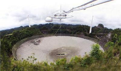 Arecibo observatory - as seen in the James Bond movie Goldeneye